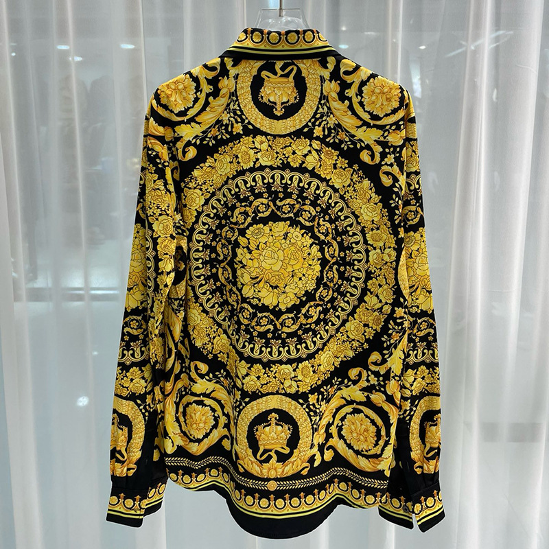 Camisa Cárdigan para Hombre con Estampado Digital, Moda Europea y Americana, Tendencia Primavera 2025, Popular entre Jóvenes