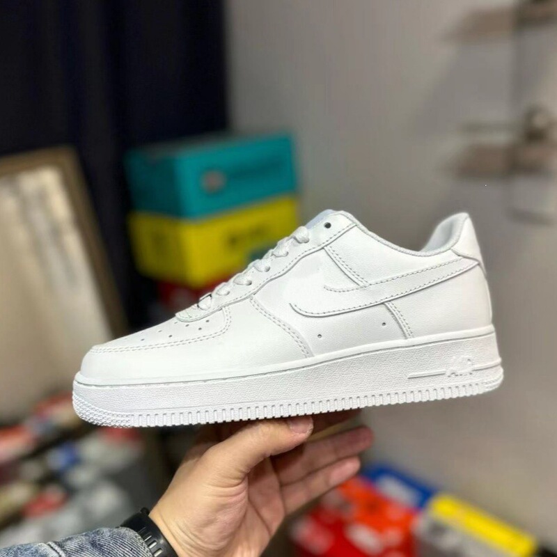 Af1 High-End Version of Air Force One Leather Sneakers for Men and Women, Casual Sports White Shoes, Factory Direct Sales Af1 High-End Version of Air Force One Leather Sneakers for Men and Women, Casual Sports White Shoes, Factory Direct Sales