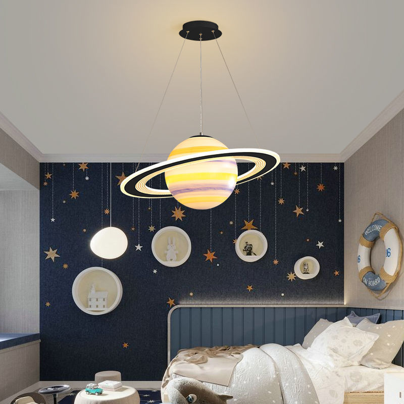 Planeta de lámparas para niños, lámparas de la habitación de niños, tierra vagabundo, habitación de niñas, espacio estrella, lámparas en línea