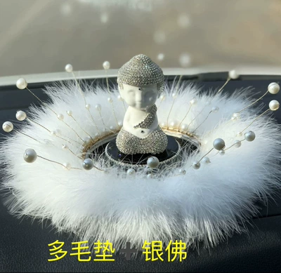 Car Interior Decoration Gift Short – Car ornaments - 29silver-buddha-suit