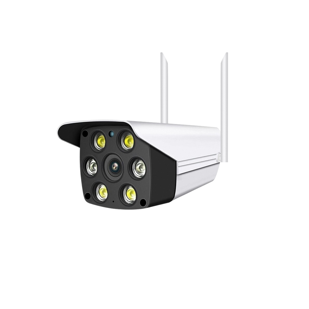 Cámara de Vigilancia Tipo Bala V380PRO HD de ABS con Visión Nocturna e Impermeable para Exteriores
