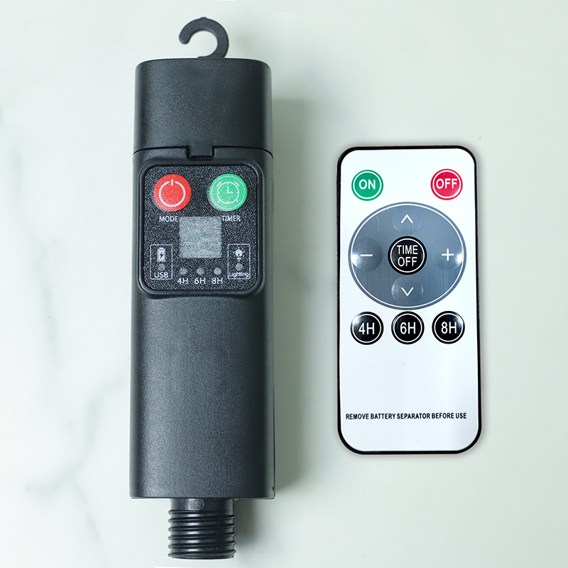 Transfronterizos LED String Power Cargador USB controlador de alimentación impermeable con interruptor de lámpara de camping duradero