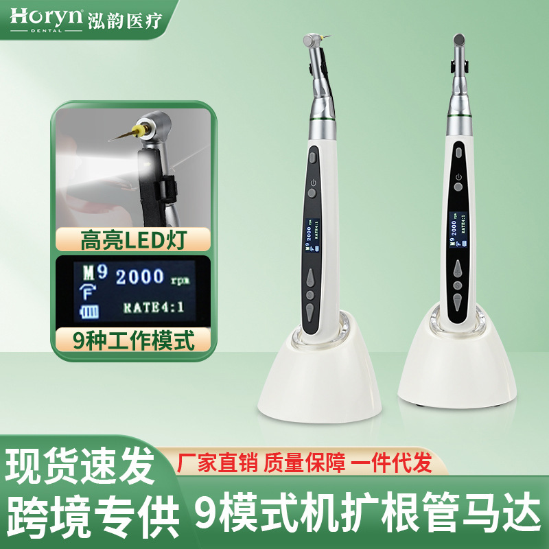 Horyndent Dental Endodontic Motor Wireless Root Canal Preparation Machine with Light Integrated Endodontic Treatment Instrument