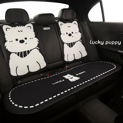 Car Cushion Summer Breathable Cartoon Anti-slip Internet Celebrity Goddess Car Cushion Four Seasons Universal Seat Cover Car Cushion