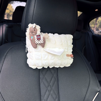 Car tissue box/set, Creative Cute Auspicious Pony Car