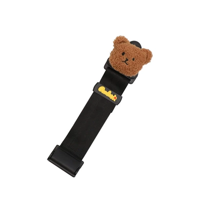 Children's Seat Belt Adjustment Fixer Car Safety Belt Limiter Anti-Neck Creative Cartoon Shoulder Pad Protective Cover (Seat belt shoulder pad) - curry-bear-seat-belt-holder