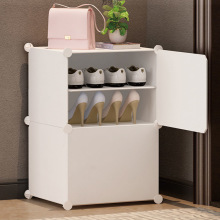 带座位设计塑料鞋架简约现代多层收纳进门靠墙家用鞋柜出租房专用