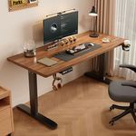 实木电脑桌家用台式电动升降桌智能游戏电竞桌大白桌桌可升降桌子