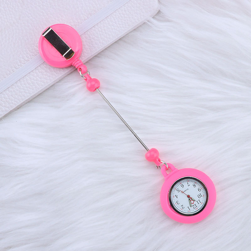 Reloj colgante para enfermera DIY, retráctil con clip, para identificación/carnet, cronómetro, regalo exquisito para estudiantes, venta al por mayor image 11