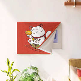 魔术贴电表箱遮丑装饰画客厅遮挡帘挂画布电源开关盒配电箱