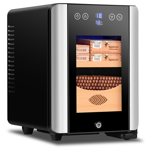 Kelong 80HC temperature controlled humidifying cigar cabinet mini small household cedar wood electronic red wine cabinet smoke cabinet