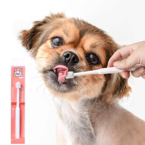 Cross-border new product 360-degree dog toothbrush removes tartar and cleans pet oral cavity toothbrush pet grooming and cleaning supplies
