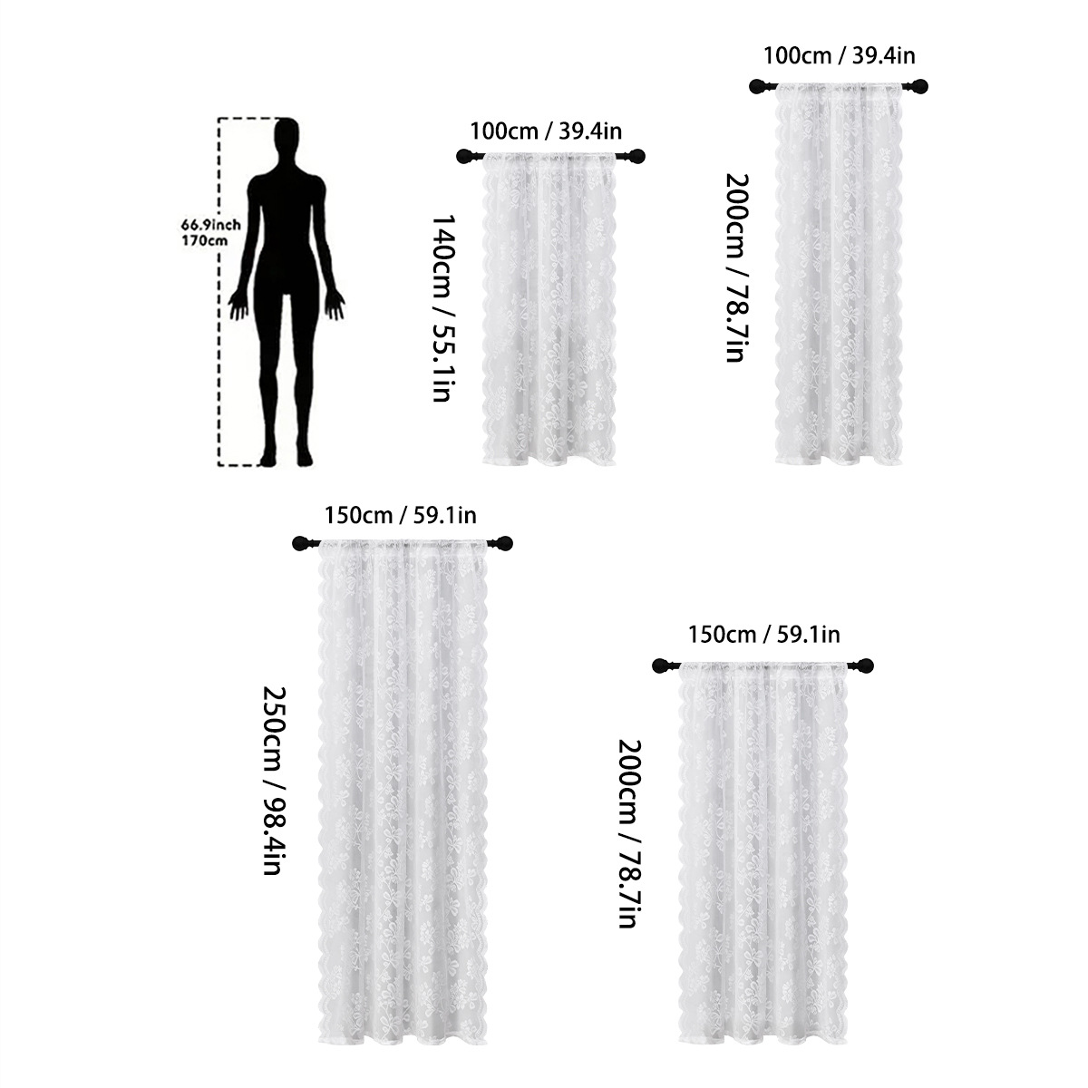 Flor transfronteriza de estilo coreano cortinas de encaje Amazon fabricantes al por mayor