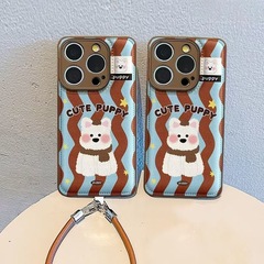 围巾西高地适用oppo小米14/15红米k80vivos30全包防摔手机保护套