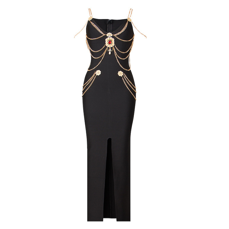 Elegant Women's Bandage Evening Dress For Formal Prom Occasions_voghion.com