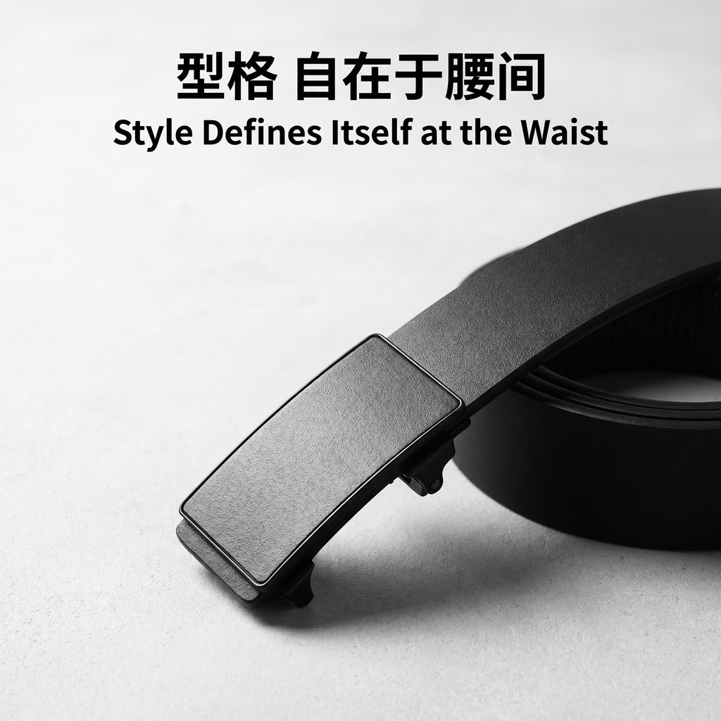 Men's Leather Belt New Style Genuine Cowhide Automatic Buckle Casual Trend Versatile Youth Men's Waist Belt Business Trouser Belt
