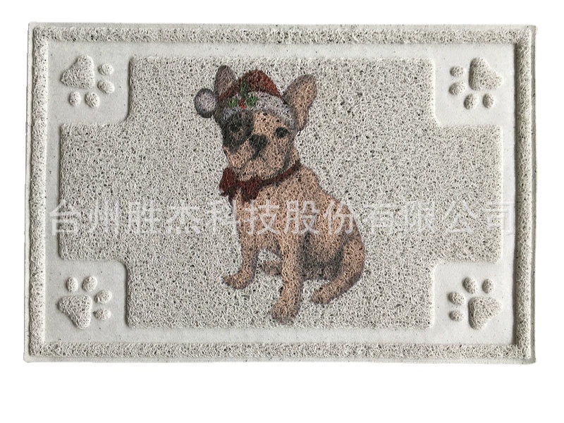 厂家直销彩绘宠物爪印地垫 方形垫 PVC宠物垫 进门垫 防滑防脏
