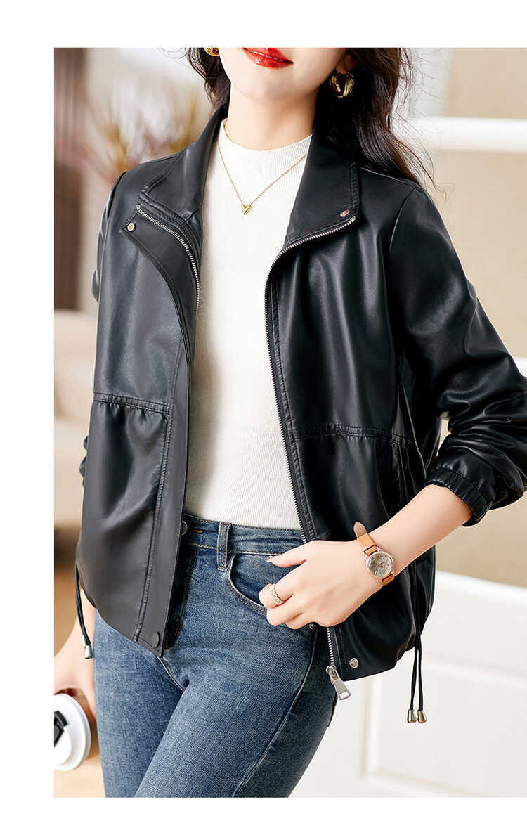 E9623 2480K ÁO DA NỮ XIAENHA DÁNG ÔM BODY GỢI CẢM SEXY MÙA XUÂN THU ĐÔNG THỜI TRANG NỮ G05 SẢN PHẨM MỚI