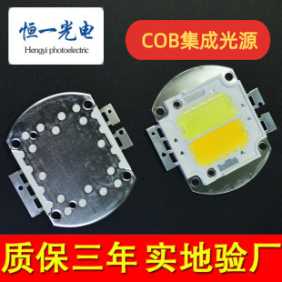 High-power integrated COB lighting two-color white light warm white light positive White cold white light bead LED light source 30W/60W