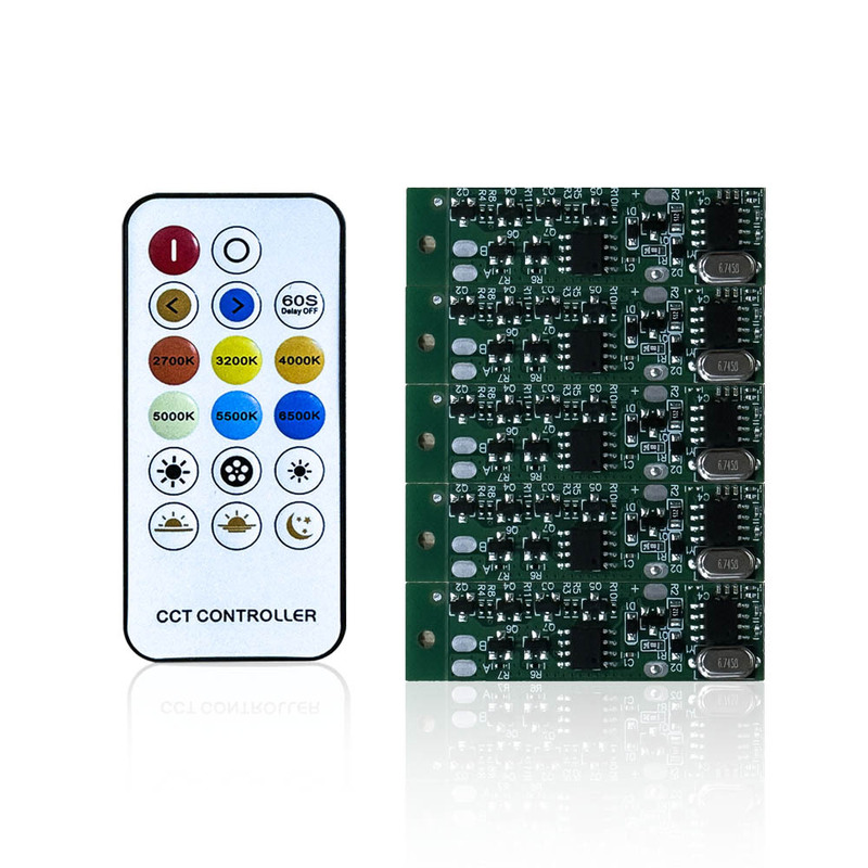 17键RF无线双色温控制器PCBA控制板 LED灯具灯饰两线双色温制器|undefined