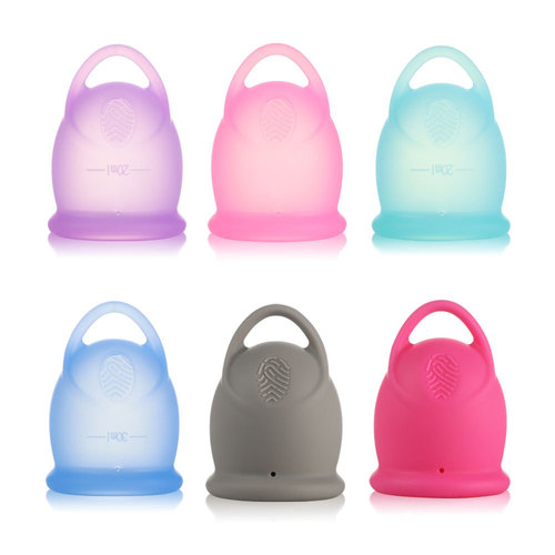 Foreign trade Amazon silicone menstrual cup set instead of sanitary napkins, tampons, gift box bag packaging
