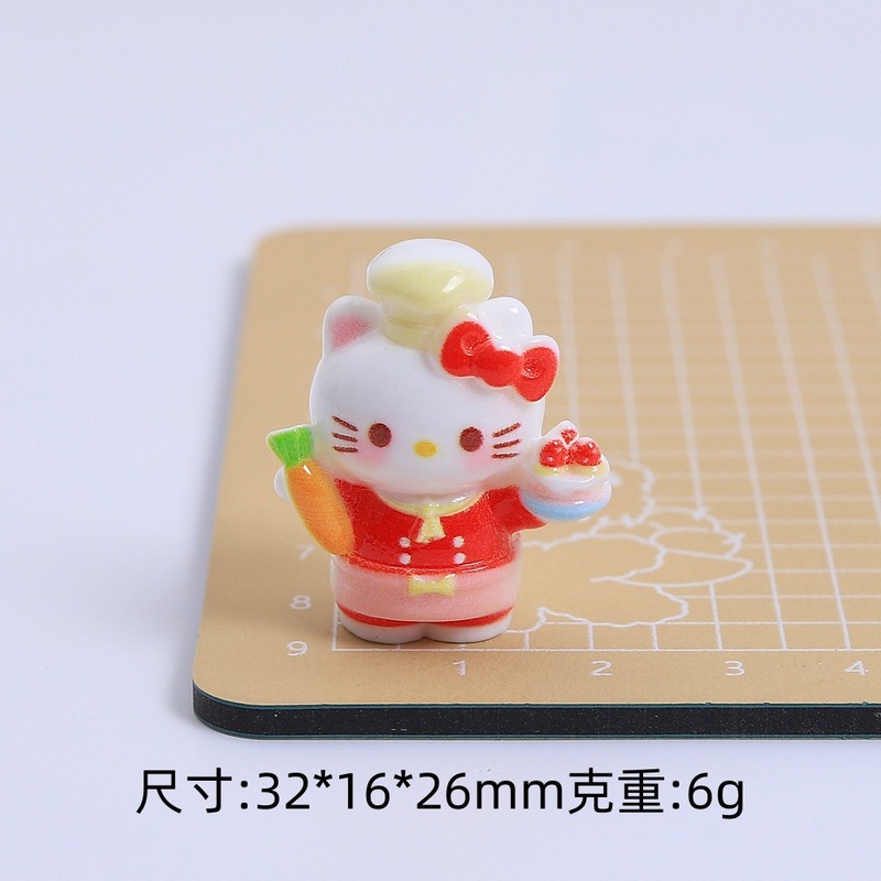 三次元漫画ニャーシェフ手作り diy クリーム接着剤アクセサリー樹脂アクセサリージュエリーヘアピン材料パッケージ卸売|undefined