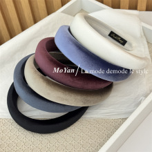 韩版丝绒海绵发箍女时尚温柔百搭高颅顶头箍2025新款气质洋气发卡