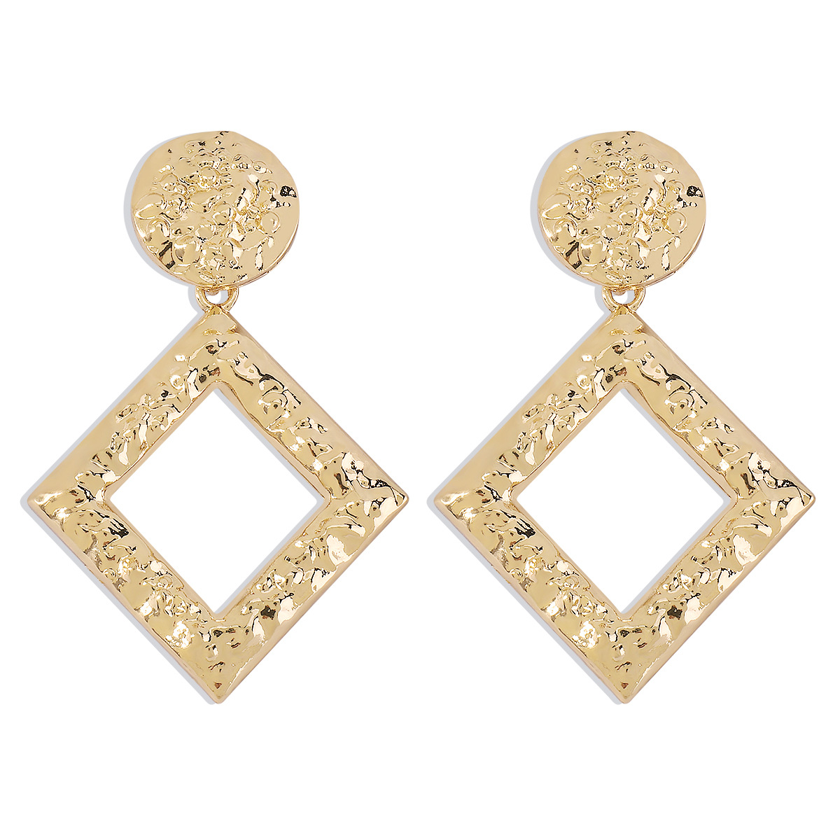 Simple Style Geometric Alloy No Inlaid Earrings display picture 4