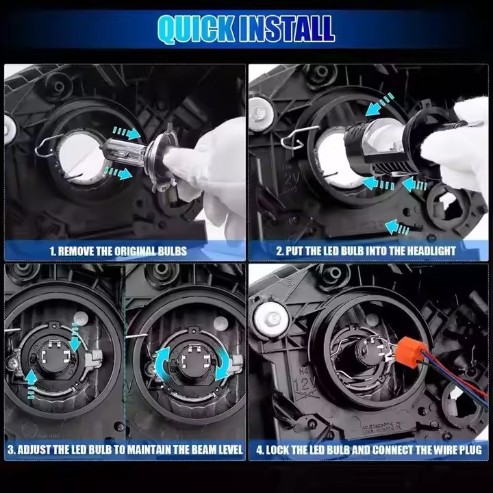 Hot sale mini M03YH4LED lente de doble luz delantero de automóviles y motocicletas cerca de un concentrador súper brillante