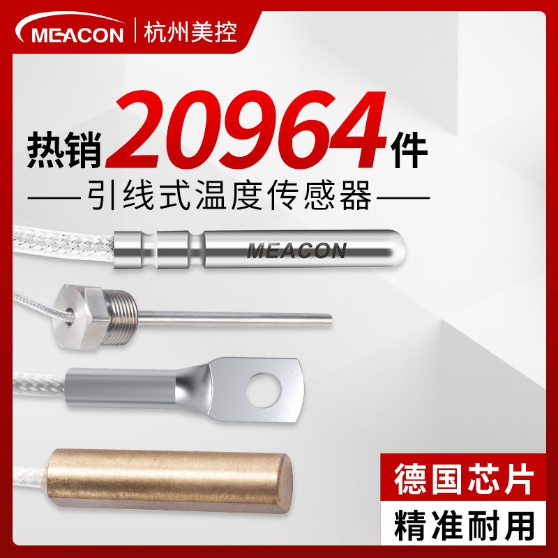 PT100温度传感器探头PT1000直接引线温度探头 温度传感器