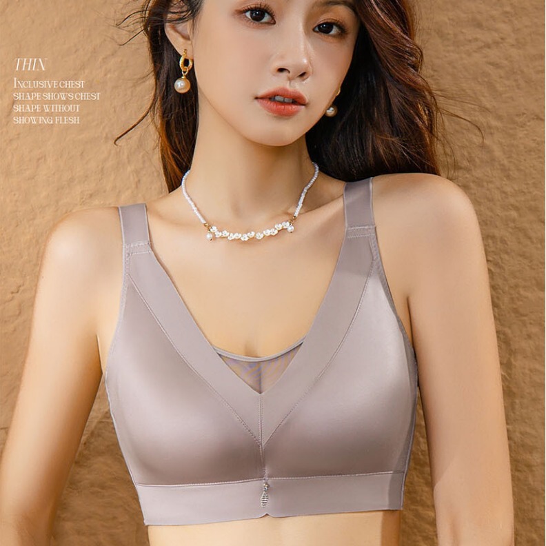 3062 autumn and winter new luxury satin sexy tube bra Bra plus size large cup adjustment bra gather up accessory milk