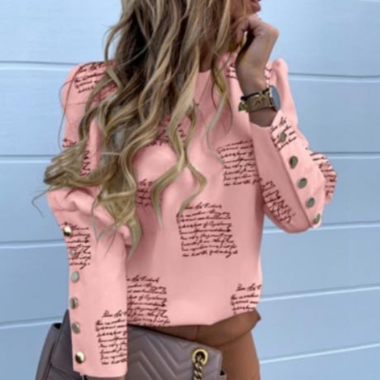 Women's Fashion Printing Button Pullovers Coat display picture 4