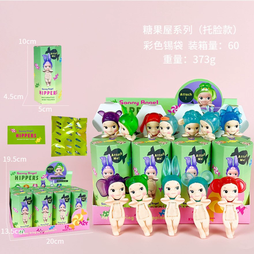 Новый кросс-граничный ангел серия приседания blind box автомобильные украшения для телефона декоративная фигурка анимационная кукла