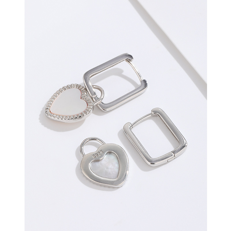 Precioso blanco fritillary pendientes para las mujeres 925 de plata de ley nicho diseño gotas para los oídos pendientes retro de alto grado de temperamento joyería del oído