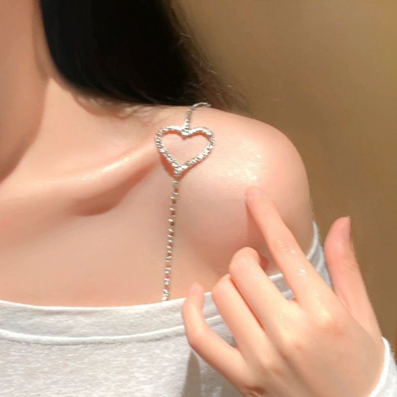 Супер-вспышка, бриллиантовый плечевой ремень, цепочка для тела, простая и модная цепочка со стразами в форме сердца, пятиконечная звезда, цепочка для нижнего белья, аксессуары для самостоятельного изготовления