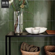 厨房卫生间冰裂复古绿浴室内墙砖餐厅别墅背景墙瓷砖玄关阳台地砖
