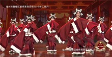 五星出东方舞剧汉舞锦绣舞蹈服古装曲裙汉服名族舞演出服