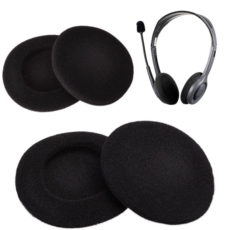 18 35 45 50 55 60 65 75mm redondo auriculares universales cubierta de esponja de algodón doble