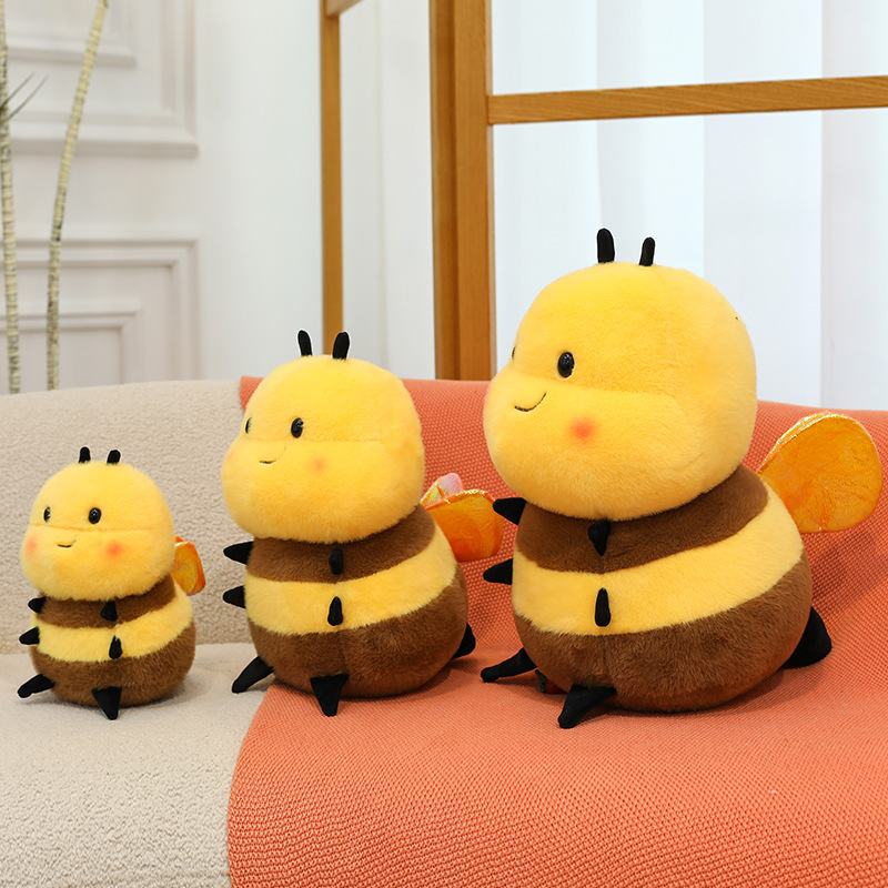 クリエイティブイエロービーぬいぐるみ人形漫画人形子供の誕生日プレゼントかわいいスロー卸売|undefined