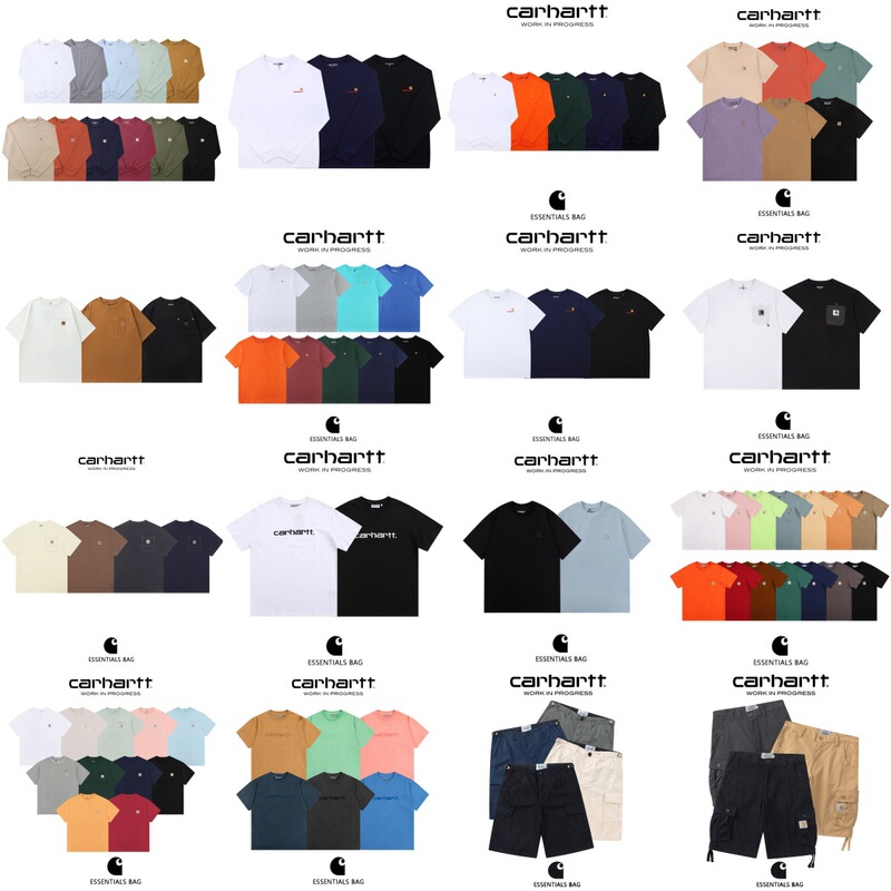 Dropshipping Foreign Trade Carhartt Pocket Classic Long-Sleeve T-Shirt Unisex Couple Loose Casual T-Shirt