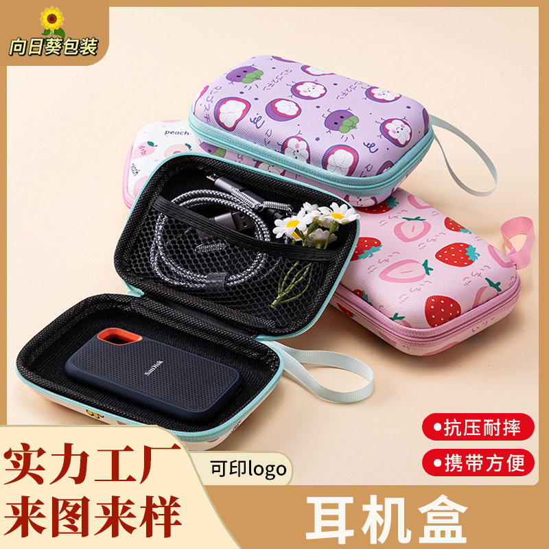 eva包移动硬盘数码数据线电源包蓝牙耳机收纳包硬壳防护