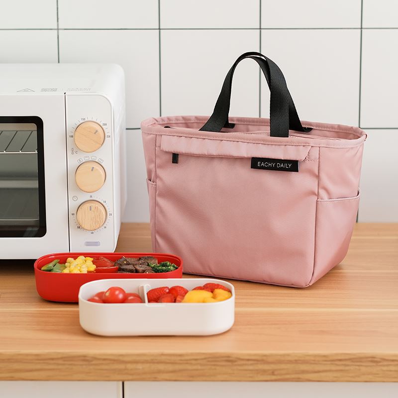 Lunch Box Tote Bag Insulated Lunch Bag Bento Bag Stylish Meal Bag Thickened Aluminum Foil for Elementary School Students and Working Children