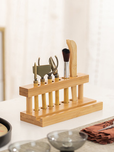 Bamboo Tea Ceremony Six Gentlemen Set Kung Fu Tea Set Accessories Tea Supplies Tea Table Tea Making Tool Set Tea Scraper Pen Holder