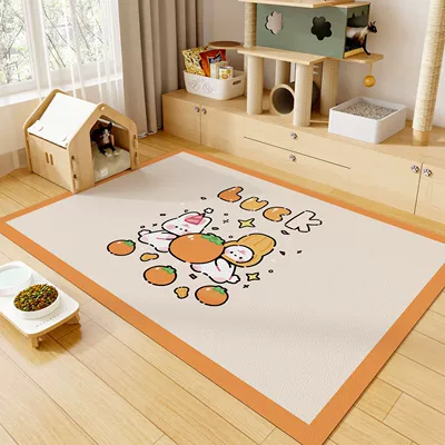 Avtomobil döşəmə paspasları – Fence Mat Dropshipping - orange-bunny-ja-4060cm
