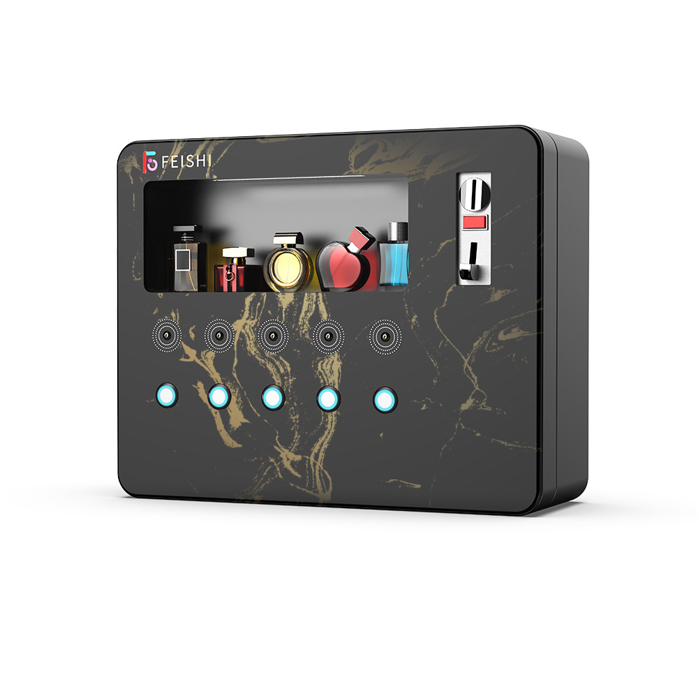 匪石智能自助贩卖机香水机试香商场车站自动售货机跨境刷卡支付