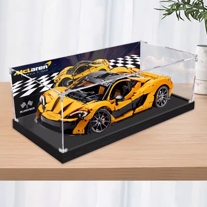 Acrylic Display Box Suitable for Lego Technic 42172 Mclaren P1 Building Blocks Transparent Dust-Proof Storage Box Acrylic Display Box Suitable for Lego Technic 42172 Mclaren P1 Building Blocks Transparent Dust-Proof Storage Box