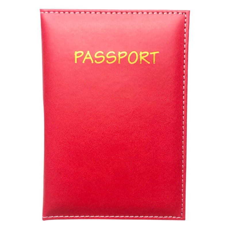 Tarjeta de identificación de boleto de cuero PU que cambia de color en stock, función de tarjeta múltiple, funda protectora de pasaporte de passport de bronceado