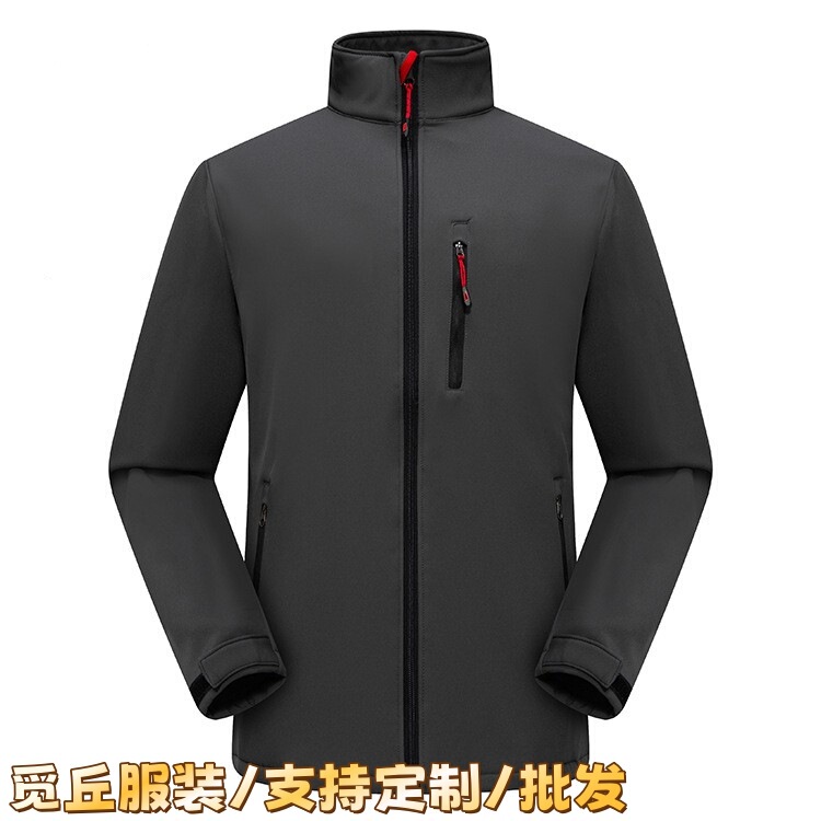 Jacket Outdoor Warm Clothing Tactical Soft Shell Rusk Clothes Autumn and Winter fleece-lined Thickened Waterproof Breathable Mountaineering Suit for Men and Women