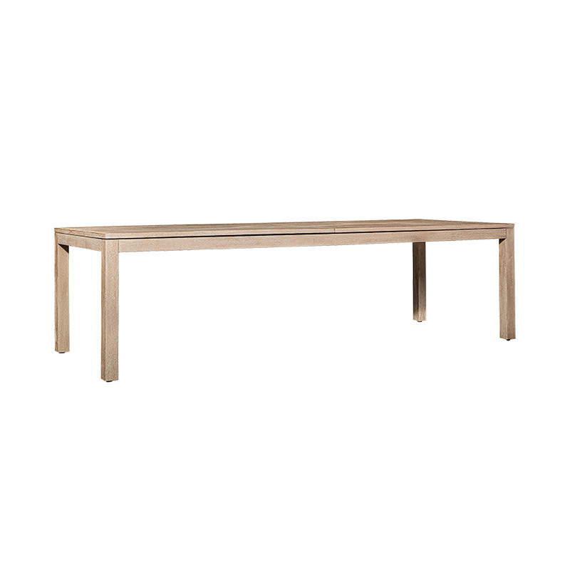 Mesa y silla de teca de caña al aire libre patio balcón al aire libre ocio de alta gama anticorrosión cuerda de madera trenzada silla combinación de muebles