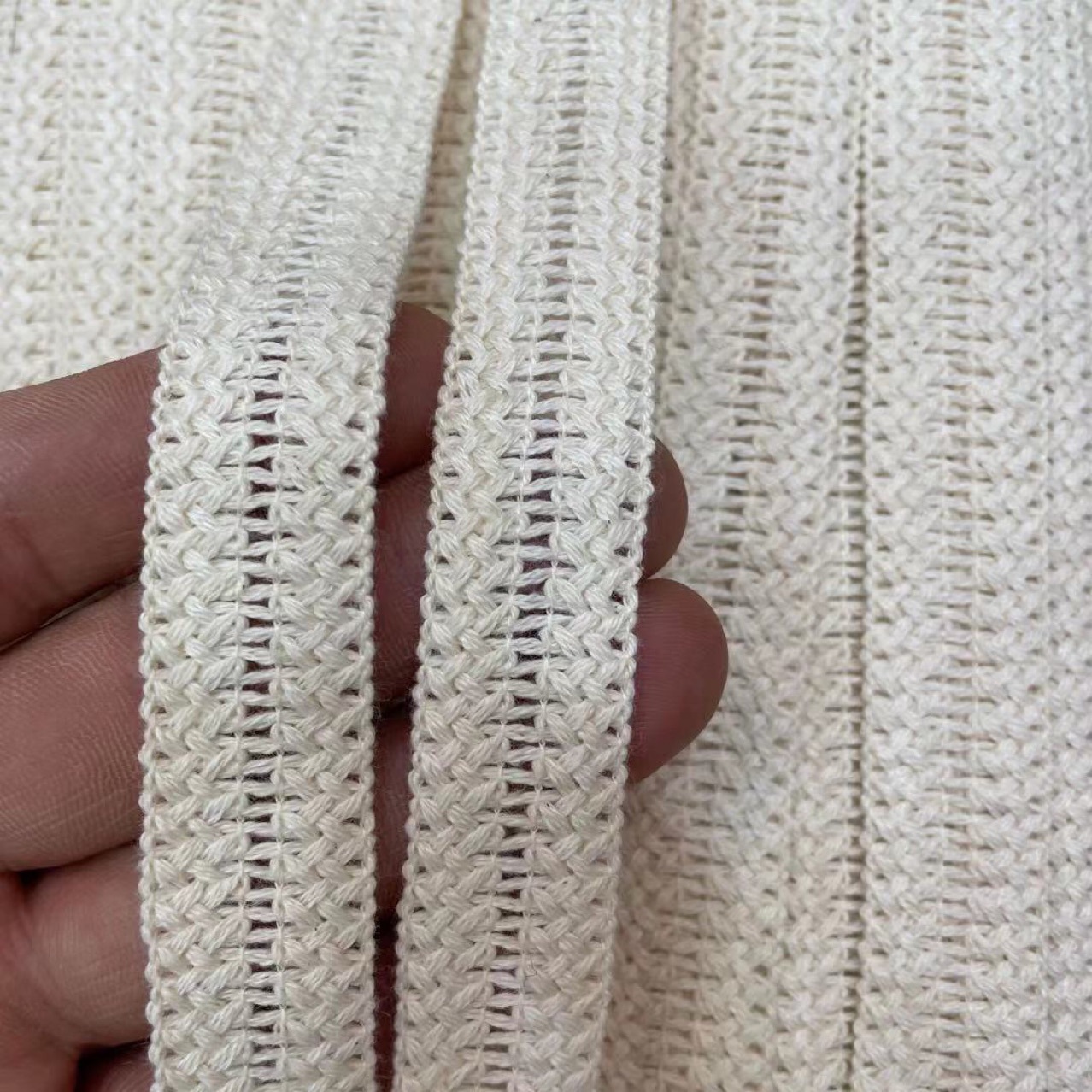 全棉花边包边带  黑白牙边女装包边织带侧边条花边服装辅料DIY详情6